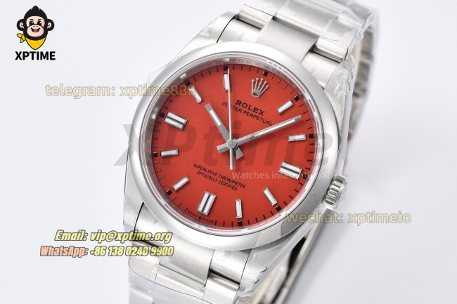 Oyster Perpetual 126000 36mm VSF Red/Stick on SS/SS Bracelet VS3230 Super Clone Oyster Perpetual 126000 36mm VSF Red/Stick on SS/SS Bracelet VS3230 Super Clone