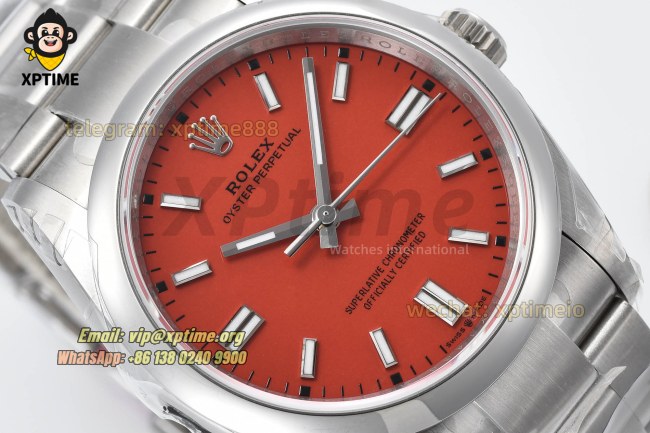 Oyster Perpetual 126000 36mm VSF Red/Stick on SS/SS Bracelet VS3230 Super Clone Oyster Perpetual 126000 36mm VSF Red/Stick on SS/SS Bracelet VS3230 Super Clone
