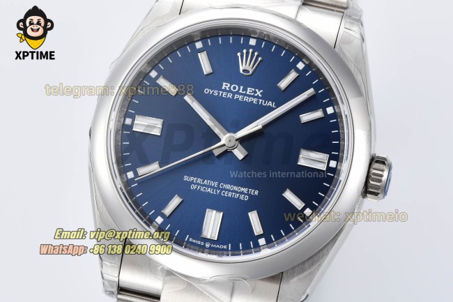 Oyster Perpetual 126000 36mm VSF Blue/Stick on SS/SS Bracelet VS3230 Super Clone Oyster Perpetual 126000 36mm VSF Blue/Stick on SS/SS Bracelet VS3230 Super Clone