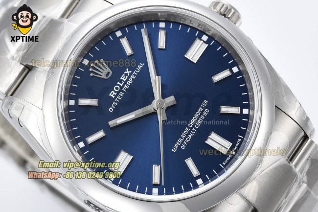 Oyster Perpetual 126000 36mm VSF Blue/Stick on SS/SS Bracelet VS3230 Super Clone Oyster Perpetual 126000 36mm VSF Blue/Stick on SS/SS Bracelet VS3230 Super Clone