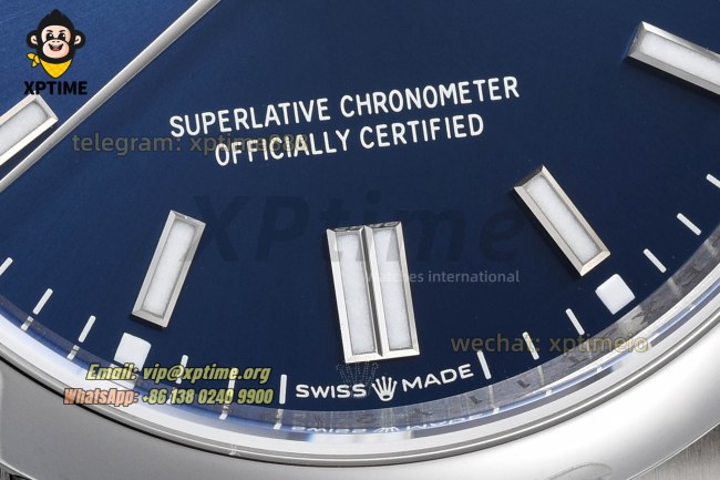 Oyster Perpetual 126000 36mm VSF Blue/Stick on SS/SS Bracelet VS3230 Super Clone Oyster Perpetual 126000 36mm VSF Blue/Stick on SS/SS Bracelet VS3230 Super Clone