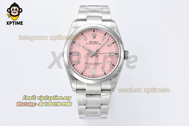 Oyster Perpetual 126000 36mm VSF Pink/Stick on SS/SS Bracelet VS3230 Super Clone Oyster Perpetual 126000 36mm VSF Pink/Stick on SS/SS Bracelet VS3230 Super Clone