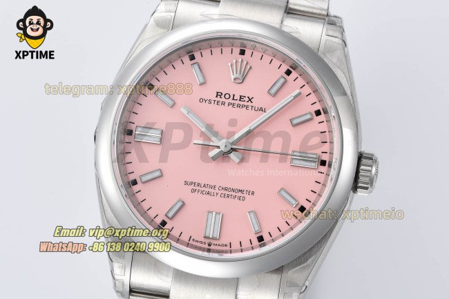 Oyster Perpetual 126000 36mm VSF Pink/Stick on SS/SS Bracelet VS3230 Super Clone Oyster Perpetual 126000 36mm VSF Pink/Stick on SS/SS Bracelet VS3230 Super Clone
