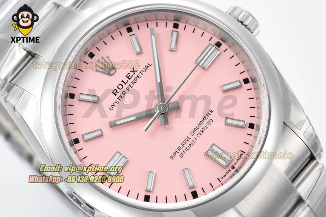 Oyster Perpetual 126000 36mm VSF Pink/Stick on SS/SS Bracelet VS3230 Super Clone Oyster Perpetual 126000 36mm VSF Pink/Stick on SS/SS Bracelet VS3230 Super Clone