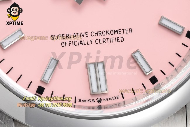 Oyster Perpetual 126000 36mm VSF Pink/Stick on SS/SS Bracelet VS3230 Super Clone Oyster Perpetual 126000 36mm VSF Pink/Stick on SS/SS Bracelet VS3230 Super Clone