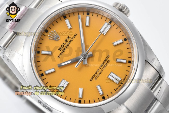Oyster Perpetual 126000 36mm VSF Yellow/Stick on SS/SS Bracelet VS3230 Super Clone Oyster Perpetual 126000 36mm VSF Yellow/Stick on SS/SS Bracelet VS3230 Super Clone