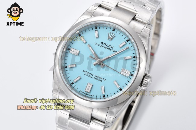 Oyster Perpetual 126000 36mm VSF Tiffany Blue/Stick on SS/SS Bracelet VS3230 Super Clone Oyster Perpetual 126000 36mm VSF Tiffany Blue/Stick on SS/SS Bracelet VS3230 Super Clone