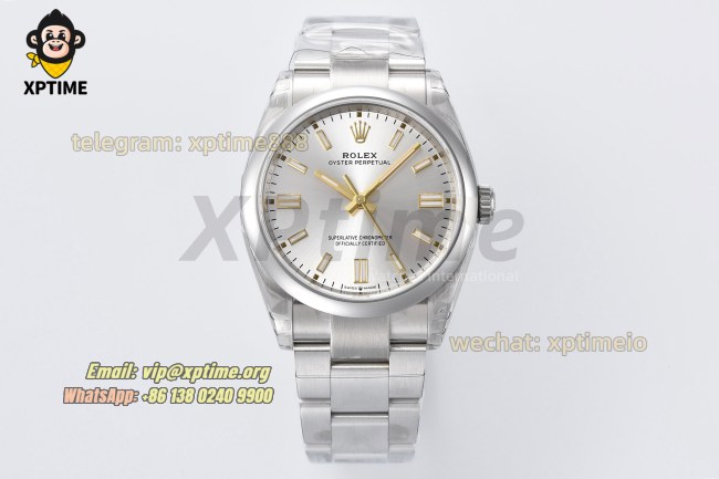 Oyster Perpetual 126000 36mm VSF Silver/Stick on SS/SS Bracelet VS3230 Super Clone Oyster Perpetual 126000 36mm VSF Silver/Stick on SS/SS Bracelet VS3230 Super Clone