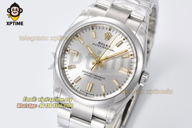 Oyster Perpetual 126000 36mm VSF Silver/Stick on SS/SS Bracelet VS3230 Super Clone Oyster Perpetual 126000 36mm VSF Silver/Stick on SS/SS Bracelet VS3230 Super Clone