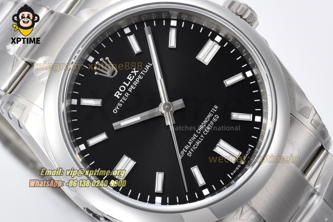 Oyster Perpetual 126000 36mm VSF Black/Stick on SS/SS Bracelet VS3230 Super Clone Oyster Perpetual 126000 36mm VSF Black/Stick on SS/SS Bracelet VS3230 Super Clone