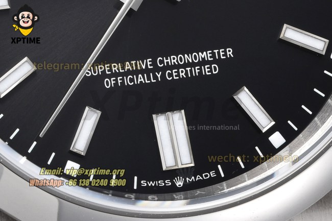 Oyster Perpetual 126000 36mm VSF Black/Stick on SS/SS Bracelet VS3230 Super Clone Oyster Perpetual 126000 36mm VSF Black/Stick on SS/SS Bracelet VS3230 Super Clone