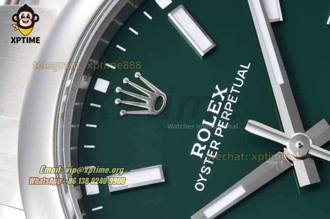 Oyster Perpetual 124300 41mm VSF Green/Stick on SS/SS Bracelet VS3230 Super Clone Oyster Perpetual 124300 41mm VSF Green/Stick on SS/SS Bracelet VS3230 Super Clone