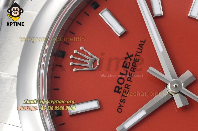 Oyster Perpetual 124300 41mm VSF Red/Stick on SS/SS Bracelet VS3230 Super Clone Oyster Perpetual 124300 41mm VSF Red/Stick on SS/SS Bracelet VS3230 Super Clone
