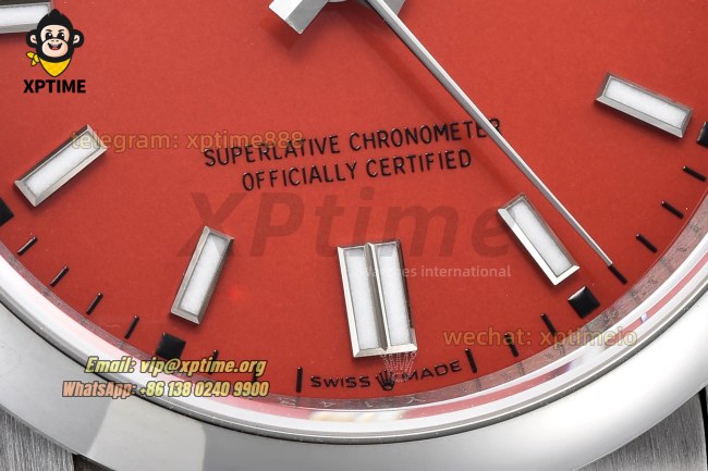 Oyster Perpetual 126000 36mm VSF Red/Stick on SS/SS Bracelet VS3230 Super Clone Oyster Perpetual 126000 36mm VSF Red/Stick on SS/SS Bracelet VS3230 Super Clone