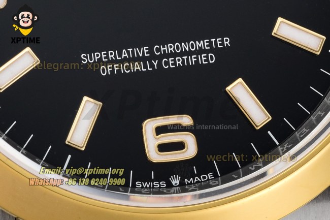 Explorer I 124273 36mm VSF Black/Stick & Numeral on YG/SS Bracelet VS3230 Super Clone Explorer I 124273 36mm VSF Black/Stick & Numeral on YG/SS Bracelet VS3230 Super Clone
