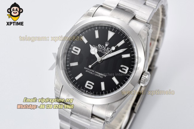 Explorer I 124270 36mm VSF Black/Stick & Numeral on SS/SS Bracelet VS3230 Super Clone Explorer I 124270 36mm VSF Black/Stick & Numeral on SS/SS Bracelet VS3230 Super Clone