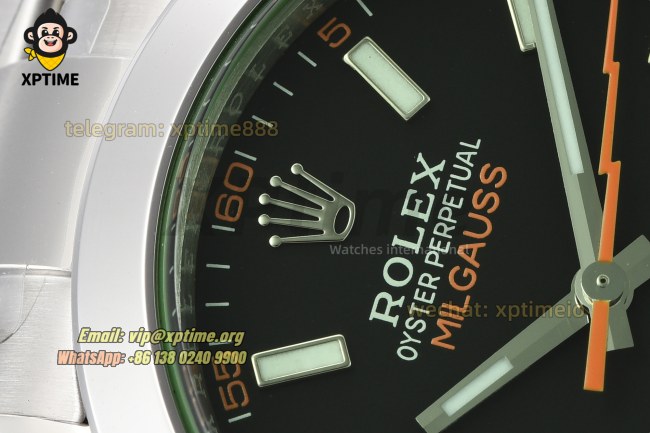 Milgauss 116400GV 40mm VSF Black/Stick on SS/SS Bracelet VS3131 Super Clone Milgauss 116400GV 40mm VSF Black/Stick on SS/SS Bracelet VS3131 Super Clone