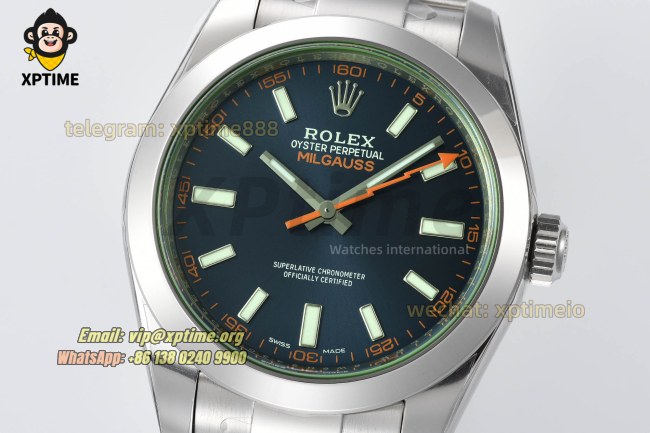 Milgauss 116400GV 40mm VSF Blue/Stick on SS/SS Bracelet VS3131 Super Clone Milgauss 116400GV 40mm VSF Blue/Stick on SS/SS Bracelet VS3131 Super Clone