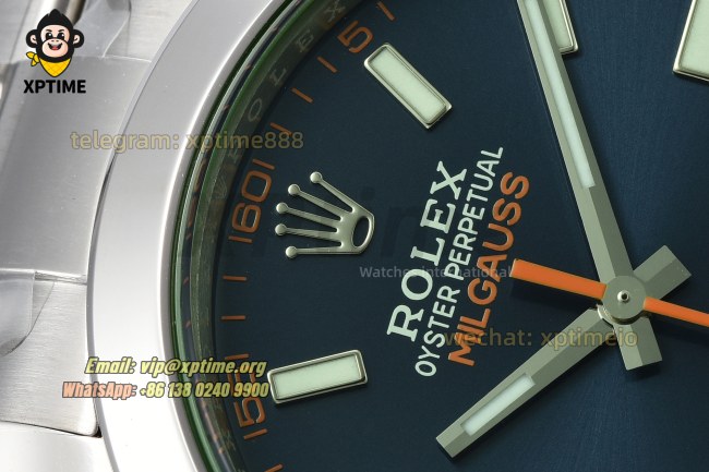 Milgauss 116400GV 40mm VSF Blue/Stick on SS/SS Bracelet VS3131 Super Clone Milgauss 116400GV 40mm VSF Blue/Stick on SS/SS Bracelet VS3131 Super Clone