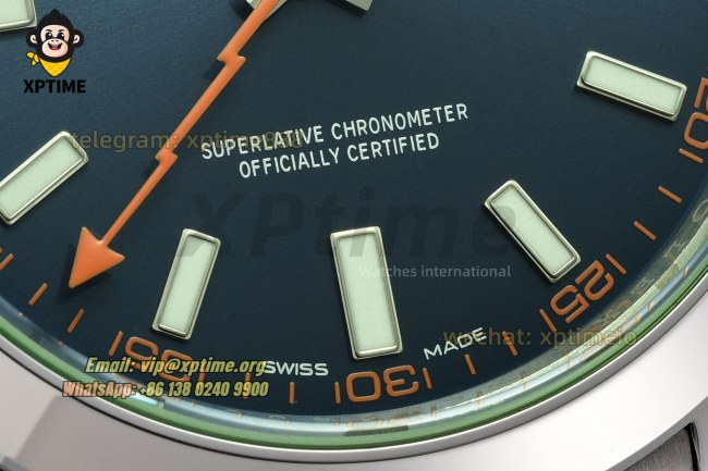 Milgauss 116400GV 40mm VSF Blue/Stick on SS/SS Bracelet VS3131 Super Clone Milgauss 116400GV 40mm VSF Blue/Stick on SS/SS Bracelet VS3131 Super Clone