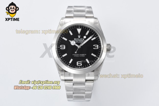 Explorer I 224270 40mm VSF Black/Stick & Numeral on SS/SS Bracelet VS3230 Super Clone Explorer I 224270 40mm VSF Black/Stick & Numeral on SS/SS Bracelet VS3230 Super Clone