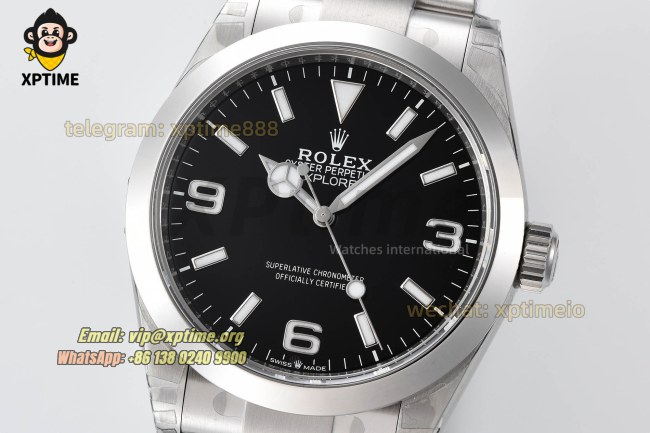 Explorer I 224270 40mm VSF Black/Stick & Numeral on SS/SS Bracelet VS3230 Super Clone Explorer I 224270 40mm VSF Black/Stick & Numeral on SS/SS Bracelet VS3230 Super Clone