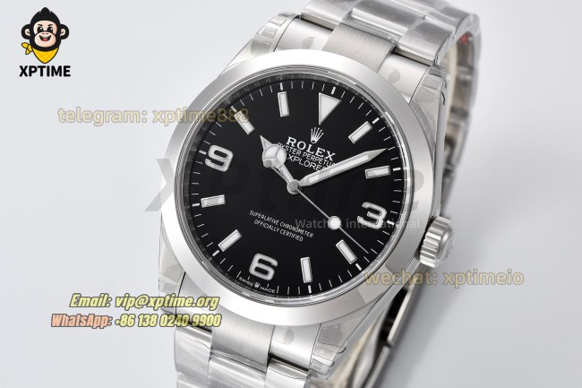 Explorer I 224270 40mm VSF Black/Stick & Numeral on SS/SS Bracelet VS3230 Super Clone Explorer I 224270 40mm VSF Black/Stick & Numeral on SS/SS Bracelet VS3230 Super Clone