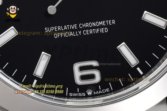 Explorer I 224270 40mm VSF Black/Stick & Numeral on SS/SS Bracelet VS3230 Super Clone Explorer I 224270 40mm VSF Black/Stick & Numeral on SS/SS Bracelet VS3230 Super Clone