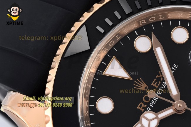 Yacht-Master 126655 40mm Clean Black/Dot on RG/RU SH3235 Yacht-Master 126655 40mm Clean Black/Dot on RG/RU SH3235