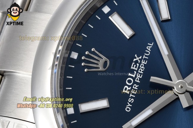 Oyster Perpetual 124300 41mm VSF Blue/Stick on SS/SS Bracelet VS3230 Super Clone Oyster Perpetual 124300 41mm VSF Blue/Stick on SS/SS Bracelet VS3230 Super Clone