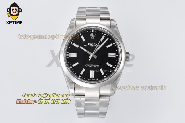 Oyster Perpetual 124300 41mm VSF Black/Stick on SS/SS Bracelet VS3230 Super Clone Oyster Perpetual 124300 41mm VSF Black/Stick on SS/SS Bracelet VS3230 Super Clone