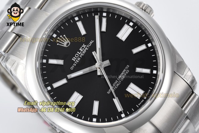 Oyster Perpetual 124300 41mm VSF Black/Stick on SS/SS Bracelet VS3230 Super Clone Oyster Perpetual 124300 41mm VSF Black/Stick on SS/SS Bracelet VS3230 Super Clone