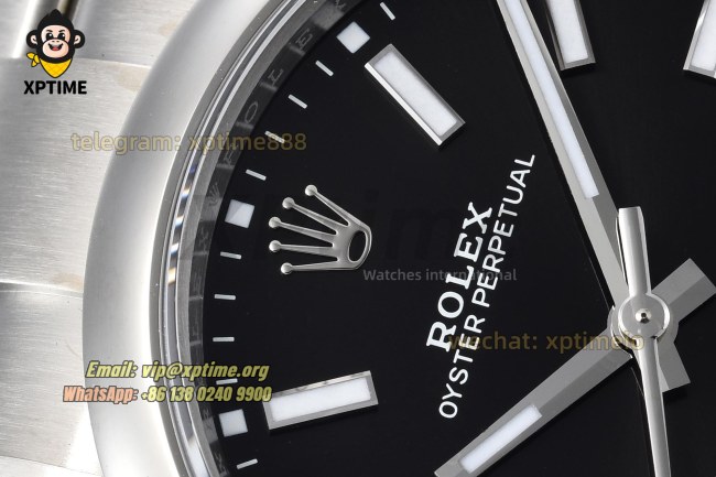 Oyster Perpetual 124300 41mm VSF Black/Stick on SS/SS Bracelet VS3230 Super Clone Oyster Perpetual 124300 41mm VSF Black/Stick on SS/SS Bracelet VS3230 Super Clone