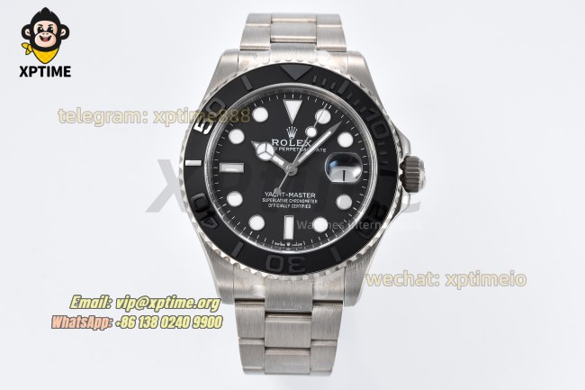 Yacht-Master 226627 42mm CLEAN Black/Dot on SS/SS Bracelet SH3135 Super Clone Yacht-Master 226627 42mm CLEAN Black/Dot on SS/SS Bracelet SH3135 Super Clone