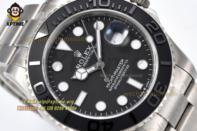 Yacht-Master 226627 42mm CLEAN Black/Dot on SS/SS Bracelet SH3135 Super Clone Yacht-Master 226627 42mm CLEAN Black/Dot on SS/SS Bracelet SH3135 Super Clone