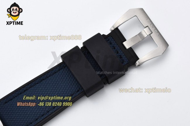 Luminor Bitempo GMT PAM1404 40mm VSF Blue/Stick Numeral on SS/NY Strap VSF P900 Luminor Bitempo GMT PAM1404 40mm VSF Blue/Stick Numeral on SS/NY Strap VSF P900