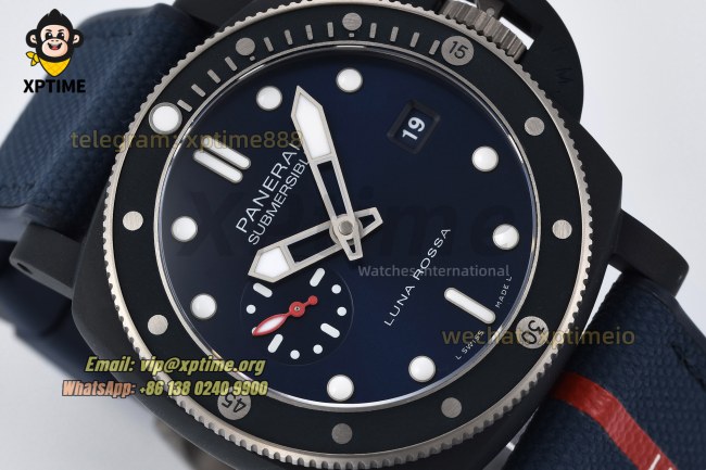 Submersible Luna Rossa PAM1466 44mm VSF Blue/Dot on TI/RU Strap P900 Super Clone Submersible Luna Rossa PAM1466 44mm VSF Blue/Dot on TI/RU Strap P900 Super Clone