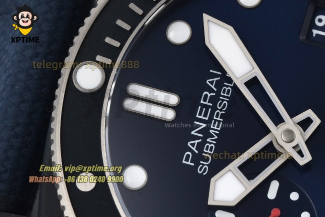 Submersible Luna Rossa PAM1466 44mm VSF Blue/Dot on TI/RU Strap P900 Super Clone Submersible Luna Rossa PAM1466 44mm VSF Blue/Dot on TI/RU Strap P900 Super Clone