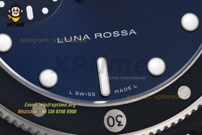 Submersible Luna Rossa PAM1466 44mm VSF Blue/Dot on TI/RU Strap P900 Super Clone Submersible Luna Rossa PAM1466 44mm VSF Blue/Dot on TI/RU Strap P900 Super Clone