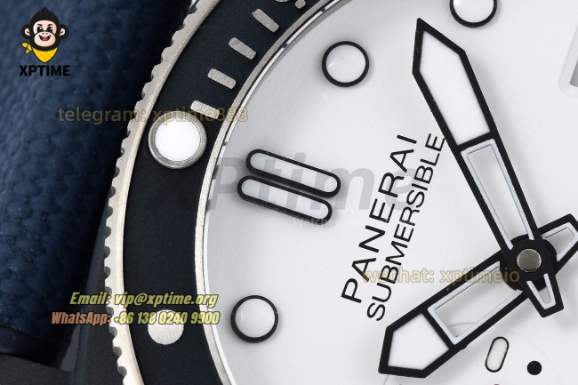 Submersible Luna Rossa PAM1543 44mm VSF White/Dot on TI/RU Strap P900 Super Clone Submersible Luna Rossa PAM1543 44mm VSF White/Dot on TI/RU Strap P900 Super Clone