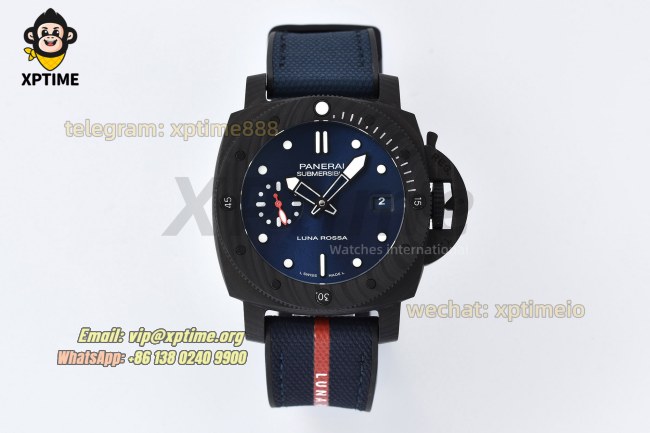 Submersible Luna Rossa PAM1563 42mm VSF Blue/Dot on Carbon/NY Strap P900 Super Clone Submersible Luna Rossa PAM1563 42mm VSF Blue/Dot on Carbon/NY Strap P900 Super Clone