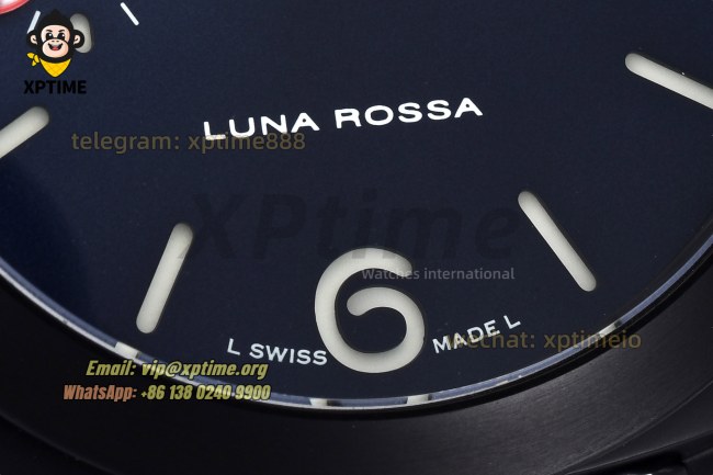 Luminor Luna Rossa PAM1408 40mm VSF Blue/Stick Numeral on DLC/NY Strap VSF P900 Luminor Luna Rossa PAM1408 40mm VSF Blue/Stick Numeral on DLC/NY Strap VSF P900