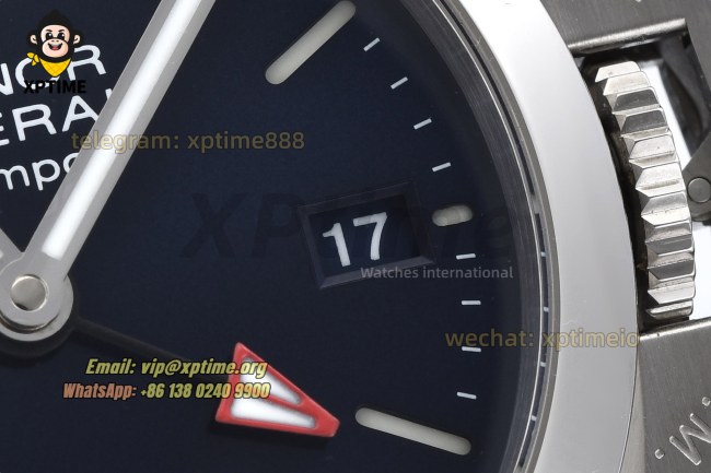 Luminor Bitempo GMT PAM1404 40mm VSF Blue/Stick Numeral on SS/NY Strap VSF P900 Luminor Bitempo GMT PAM1404 40mm VSF Blue/Stick Numeral on SS/NY Strap VSF P900