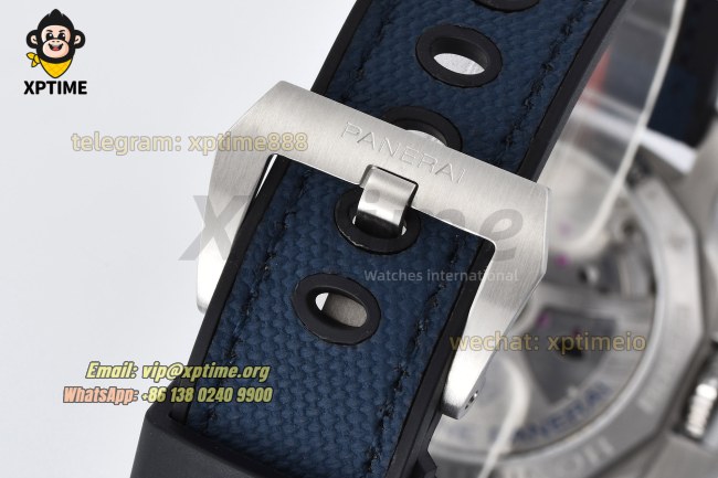Luminor Bitempo GMT PAM1404 40mm VSF Blue/Stick Numeral on SS/NY Strap VSF P900 Luminor Bitempo GMT PAM1404 40mm VSF Blue/Stick Numeral on SS/NY Strap VSF P900