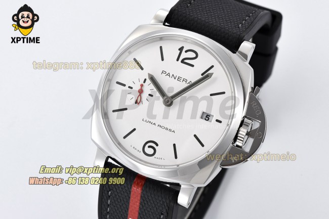 Luminor Due PAM1381 Luna Rossa 42mm VSF White/Stick Numeral on SS/RU Strap VSF P900 Luminor Due PAM1381 Luna Rossa 42mm VSF White/Stick Numeral on SS/RU Strap VSF P900