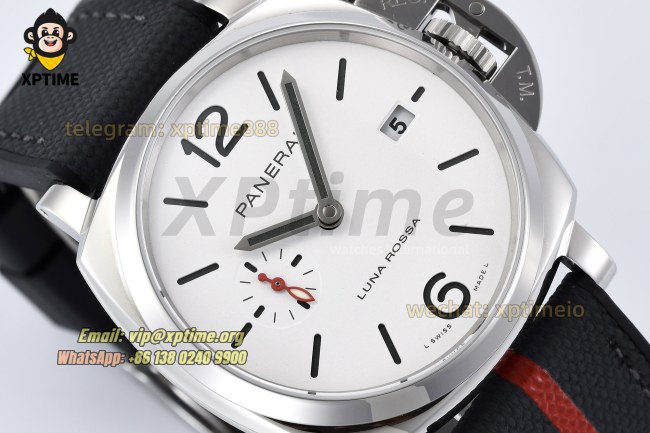 Luminor Due PAM1381 Luna Rossa 42mm VSF White/Stick Numeral on SS/RU Strap VSF P900 Luminor Due PAM1381 Luna Rossa 42mm VSF White/Stick Numeral on SS/RU Strap VSF P900
