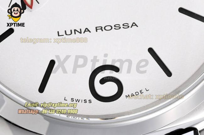 Luminor Due PAM1381 Luna Rossa 42mm VSF White/Stick Numeral on SS/RU Strap VSF P900 Luminor Due PAM1381 Luna Rossa 42mm VSF White/Stick Numeral on SS/RU Strap VSF P900
