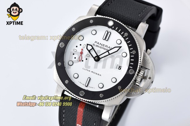 Submersible Luna Rossa PAM1579 42mm VSF White/Dot on SS/RU Strap P900 Super Clone Submersible Luna Rossa PAM1579 42mm VSF White/Dot on SS/RU Strap P900 Super Clone