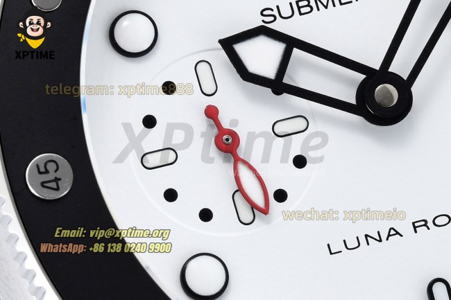 Submersible Luna Rossa PAM1579 42mm VSF White/Dot on SS/RU Strap P900 Super Clone Submersible Luna Rossa PAM1579 42mm VSF White/Dot on SS/RU Strap P900 Super Clone