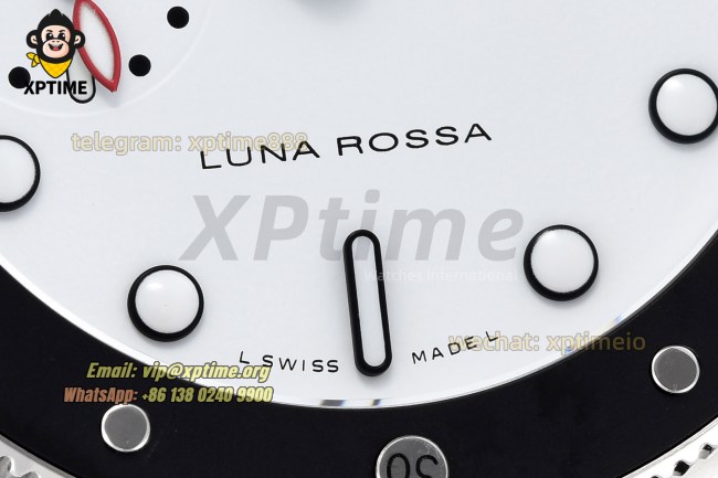 Submersible Luna Rossa PAM1579 42mm VSF White/Dot on SS/RU Strap P900 Super Clone Submersible Luna Rossa PAM1579 42mm VSF White/Dot on SS/RU Strap P900 Super Clone